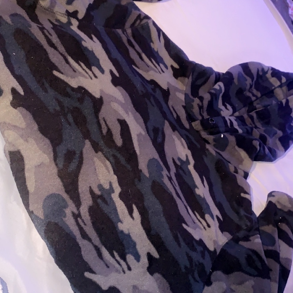 Fuzzy Camo Hoodie/Sweater.